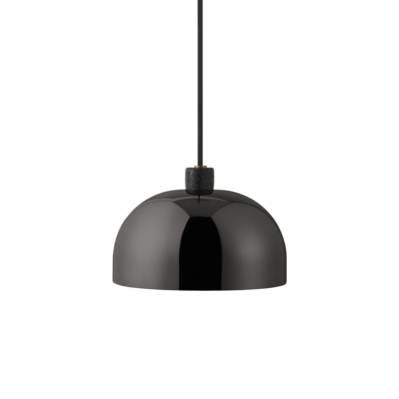 Luminaire - Suspensions - Suspension Grant métal pierre noir / Métal & granite - Ø 23 cm - Normann Copenhagen - Noir - Acier, Granite