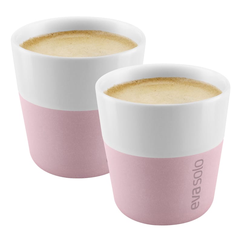 Table et cuisine - Tasses et mugs - Tasse à espresso  céramique rose / Set de 2 - 80 ml - Eva Solo - Rose quartz - Porcelaine, Silicone