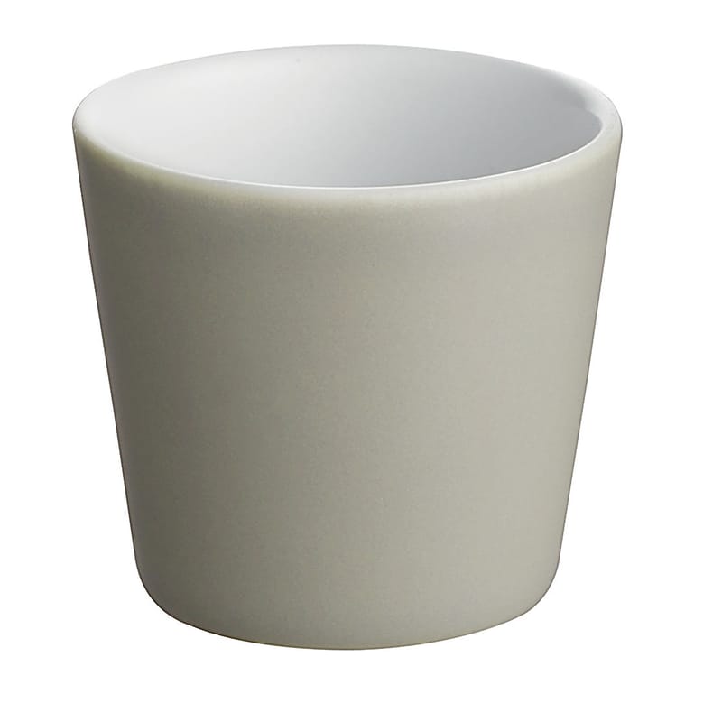 Table et cuisine - Tasses et mugs - Tasse à espresso Tonale céramique gris / 8 cl - Alessi - Gris clair / intérieur blanc - Céramique Stoneware
