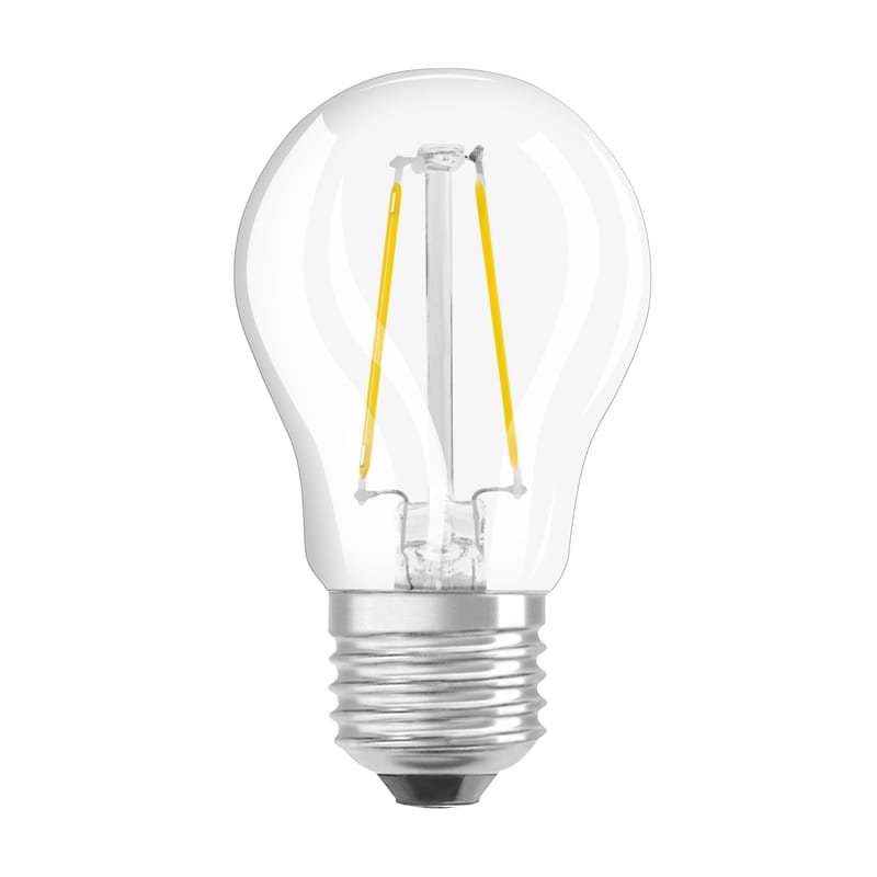 Luminaire - Ampoules et accessoires - Ampoule LED E27  verre transparent / Sphérique claire - 3W=25W (2700K, blanc chaud) - Osram - 3W=25W - Verre