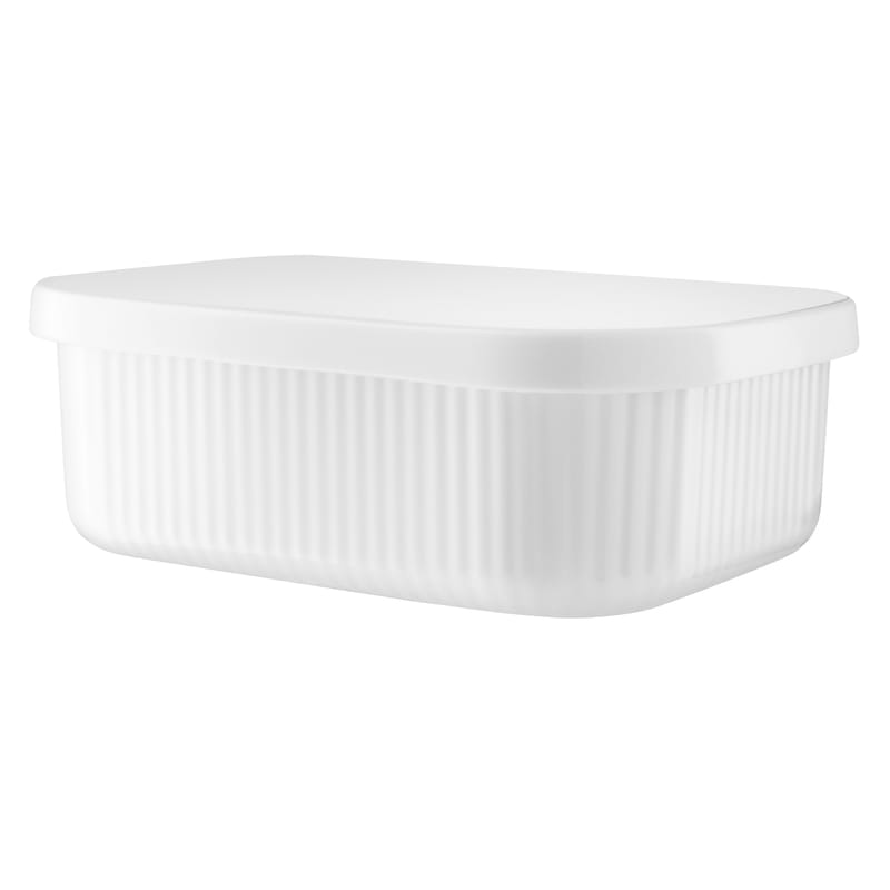 Table et cuisine - Boîtes et conservation - Beurrier Legio Nova XL céramique blanc / 17 x 12,5 cm - Eva Trio - Large / Blanc - Porcelaine