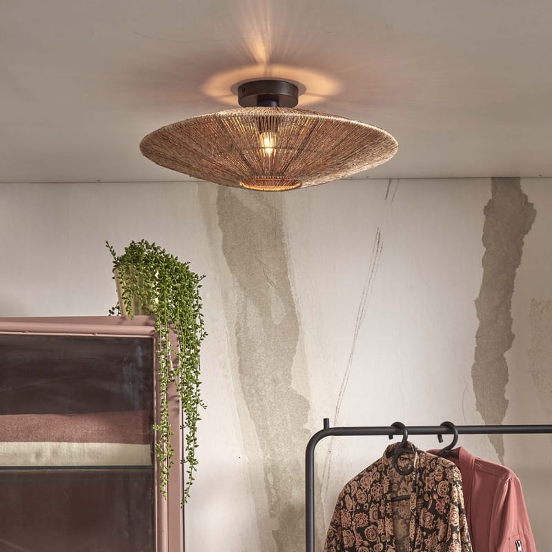 GOOD MOJO Iguazu Flat Ceiling light natural Made In Design UK
