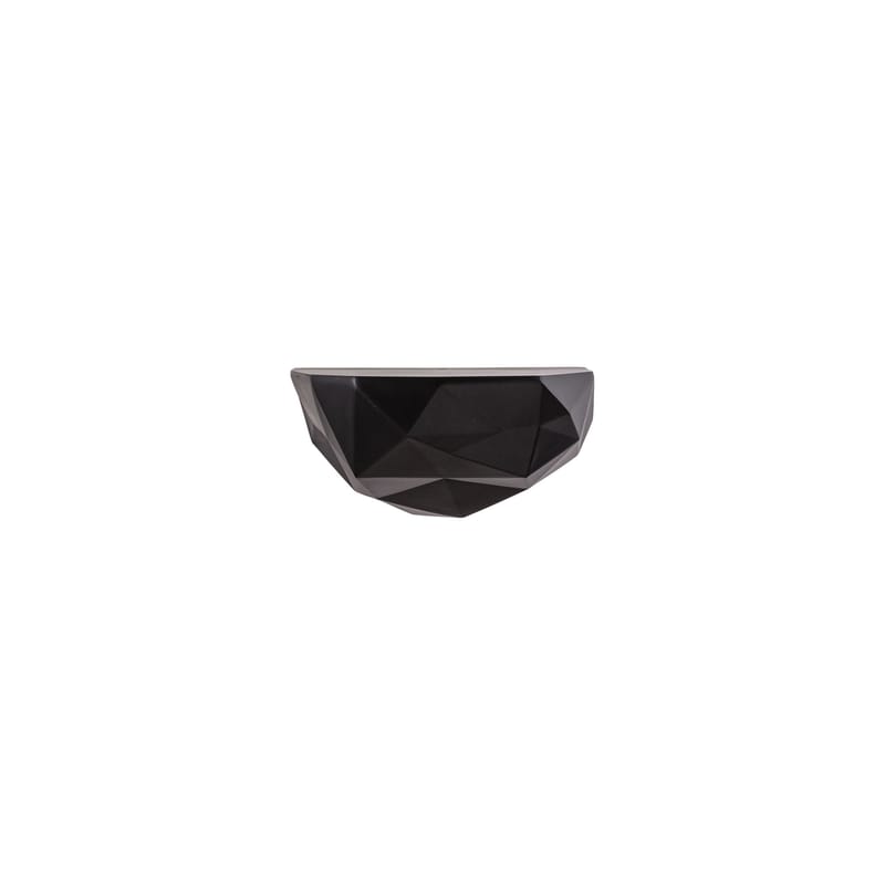 Mobilier - Etagères & bibliothèques - Etagère Space Rock plastique noir / Small - L 22 x P 18,7 x H 9 cm - Seletti - Noir - Résine