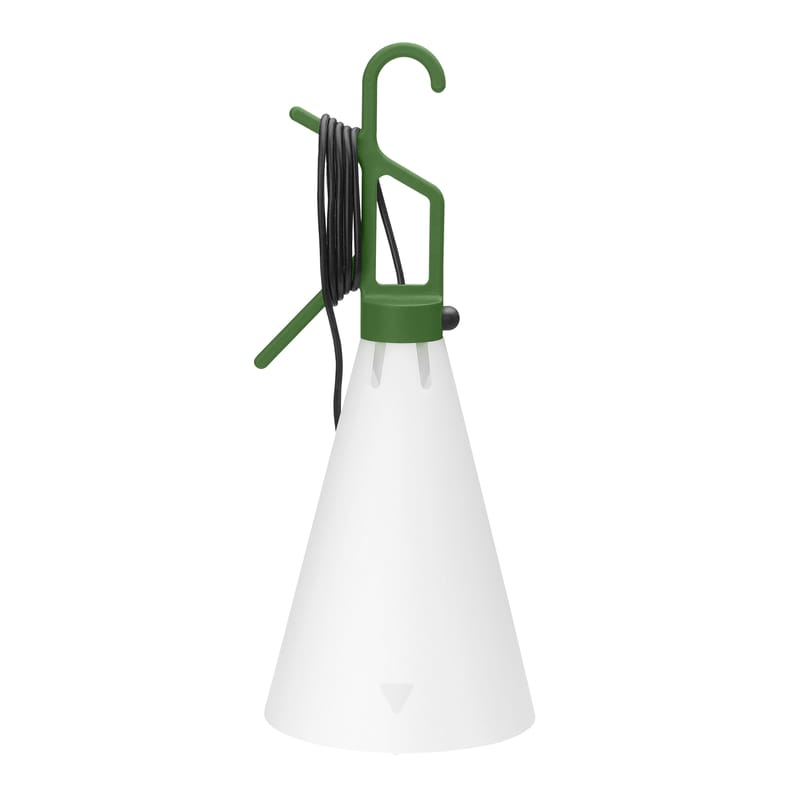 Luminaire - Lampes de table - Lampe d\'extérieur Mayday OUTDOOR plastique vert / Baladeuse - H 53 cm / Konstantin Grcic, 2000 - Flos - Vert - Polycarbonate recyclé