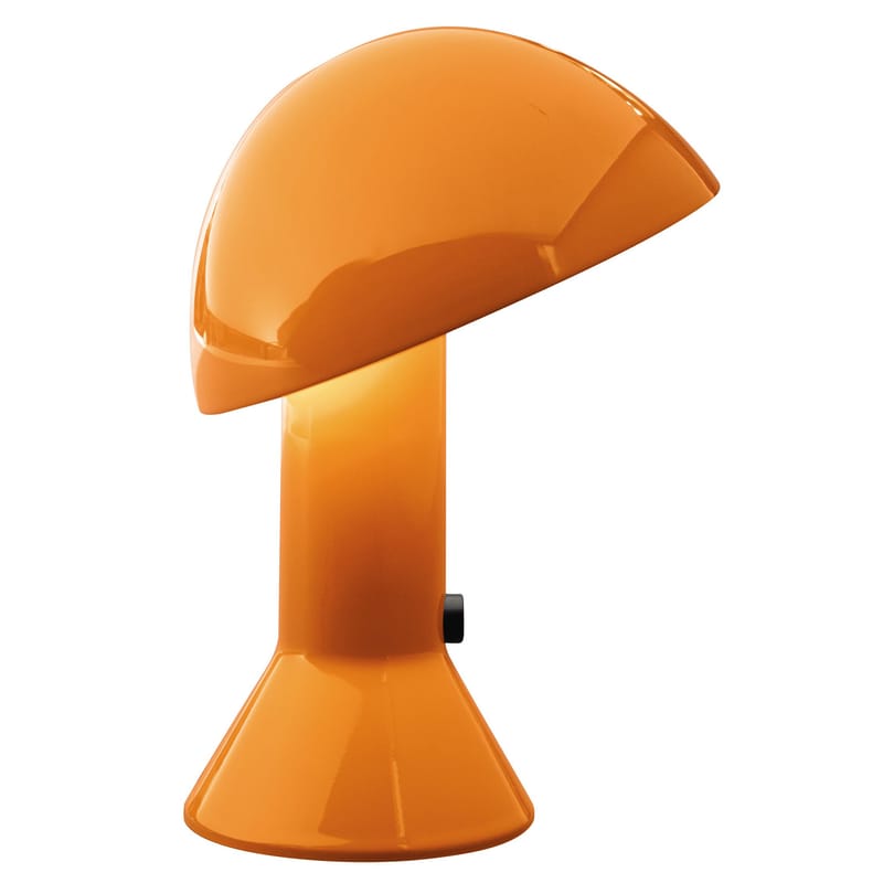 Luminaire - Lampes de table - Lampe de table Elmetto plastique orange / 1976 - Martinelli Luce - Orange - Résine
