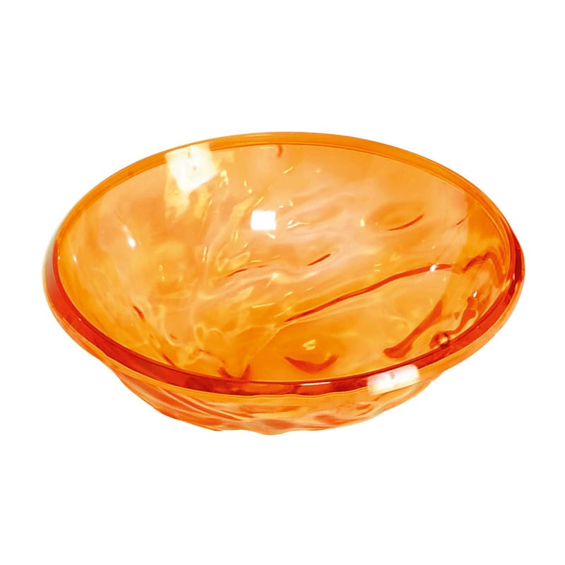 Table et cuisine - Saladiers, coupes et bols - Saladier Moon plastique orange / Coupe - Ø 45 cm - Kartell - Orange - PMMA