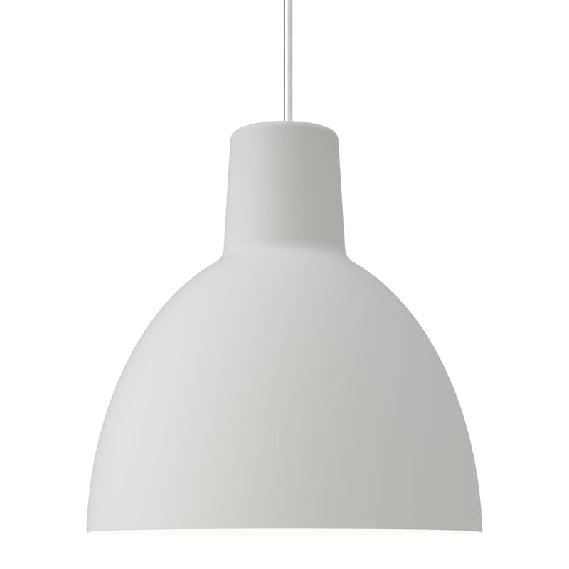 Luminaire - Suspensions - Suspension Toldbod métal blanc / Ø 50 cm - Louis Poulsen - Blanc - Aluminium étiré
