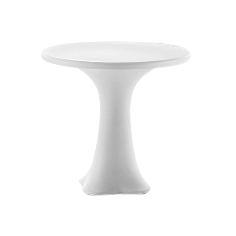 Mobilier - Mobilier lumineux - Table lumineuse Teddy plastique blanc / Ø 79 cm - MyYour - Blanc - lumineux - Polyéthylène
