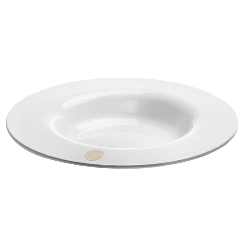 Table et cuisine - Assiettes - Assiette creuse I.D.Ish by D\'O Spring plastique blanc / Classique - Kartell - Forme classique / Blanc - Mélamine