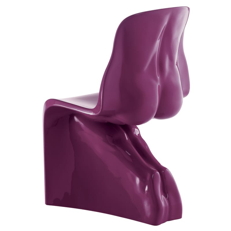 Mobilier - Chaises, fauteuils de salle à manger - Chaise Him plastique violet / laquée - Casamania - Violet - Polyéthylène