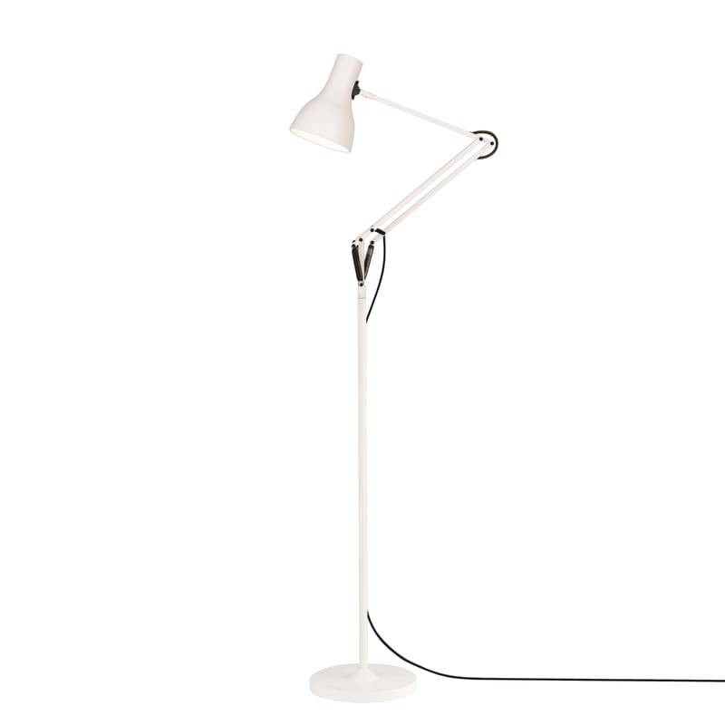 Luminaire - Lampadaires - Lampadaire Type 75 métal blanc / By Paul Smith - Edition n°6 - Anglepoise - Blanc / Bande multicolore - Aluminium