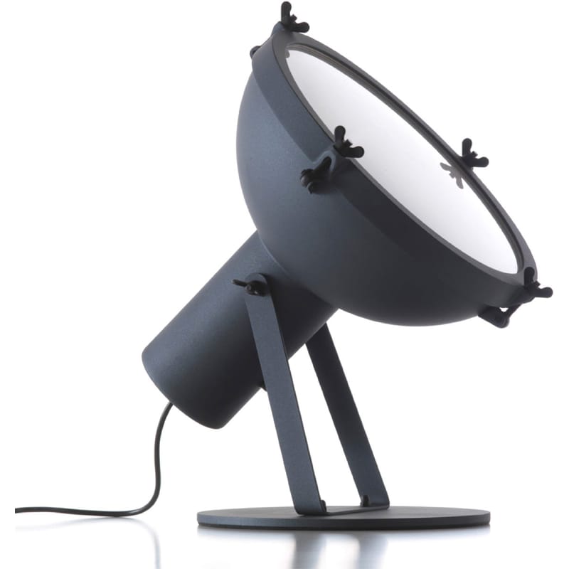Luminaire - Lampadaires - Lampe à poser Projecteur 365 métal gris by Le Corbusier - Réédition 1954 - Nemo - Anthracite - Aluminium, Verre sablé