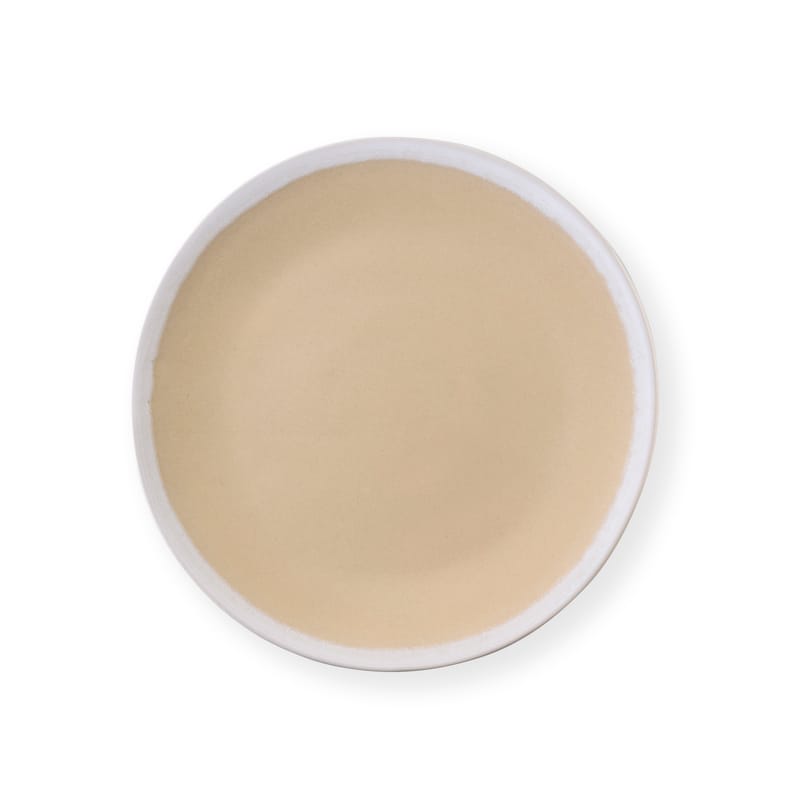 Tavola - Piatti  - Piatto da dessert  ceramica bianco beige / Ø 21,5 cm - Gres bicolore - Au Printemps Paris - Vaniglia - Gres