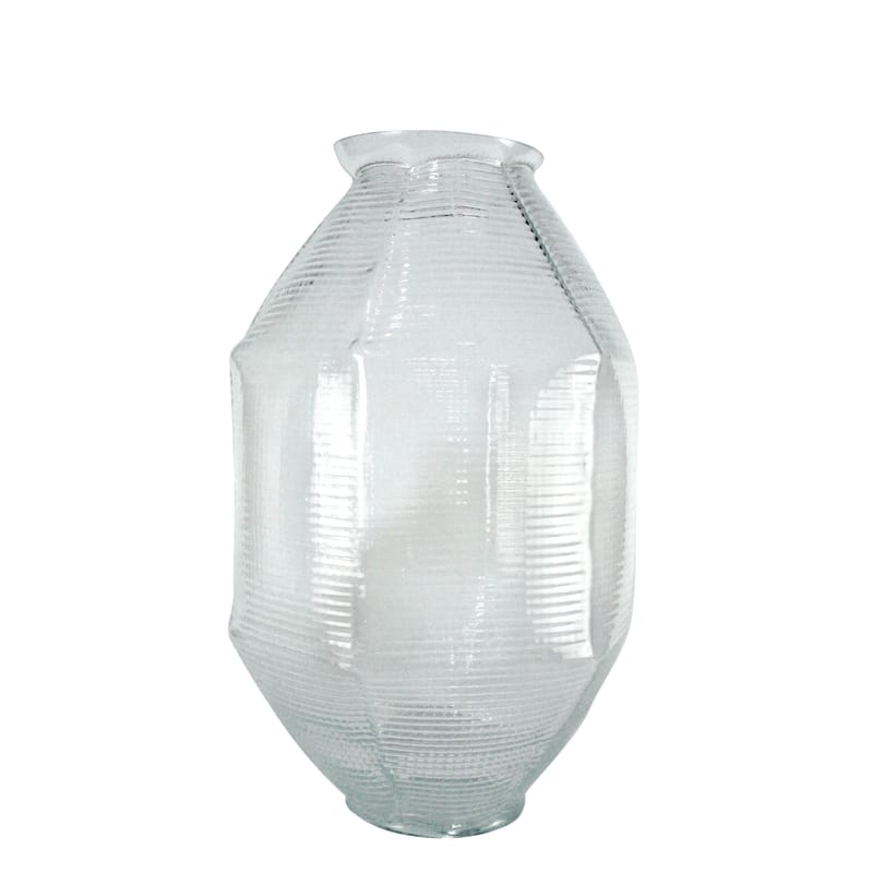 Décoration - Vases - Vase Long Trace verre transparent / L 30 x H 52 cm - Fait main - Vanessa Mitrani - Transparent - Verre soufflé