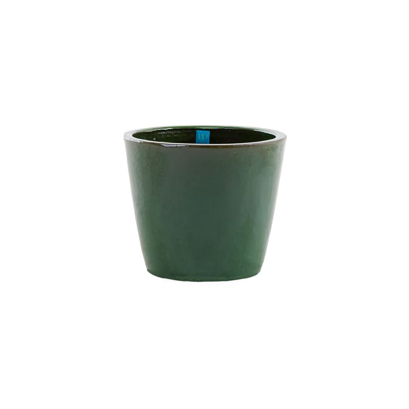 Jardin - Pots et plantes - Pot de fleurs Pots céramique vert / Grès émaillé - Ø 30 x H 25 cm / Fait main - Unopiu - Vert olive - Grès émaillé