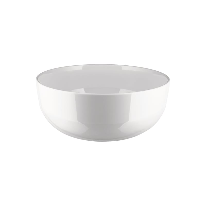 Table et cuisine - Saladiers, coupes et bols - Saladier Itsumo céramique blanc / Ø 25 x H 11 cm - Alessi - Blanc - Porcelaine