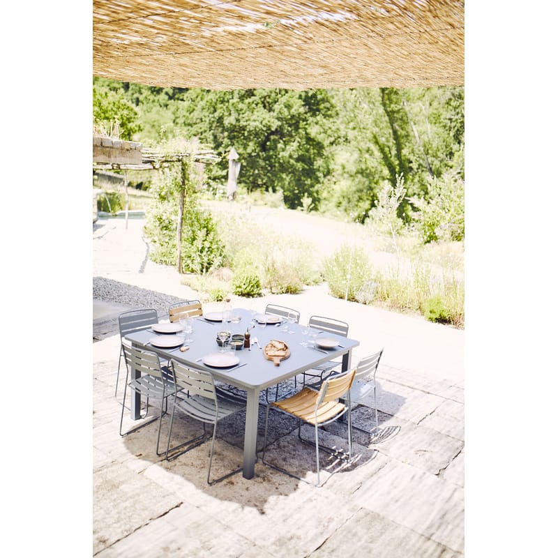 Square metal deals garden table