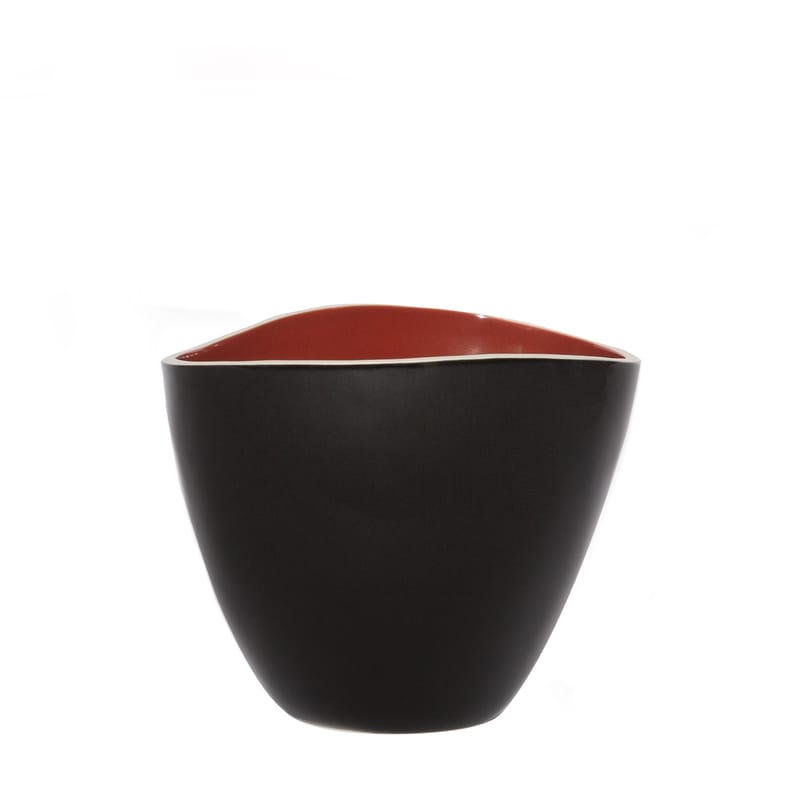 Décoration - Vases - Vase Double Jeu céramique noir / Small - H 21 cm - Maison Sarah Lavoine - Noir / Terracotta - Céramique