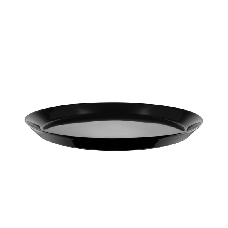Table et cuisine - Assiettes - Assiette à dessert Tonale céramique noir / Ø 20 cm - Alessi - Noir - Céramique Stoneware