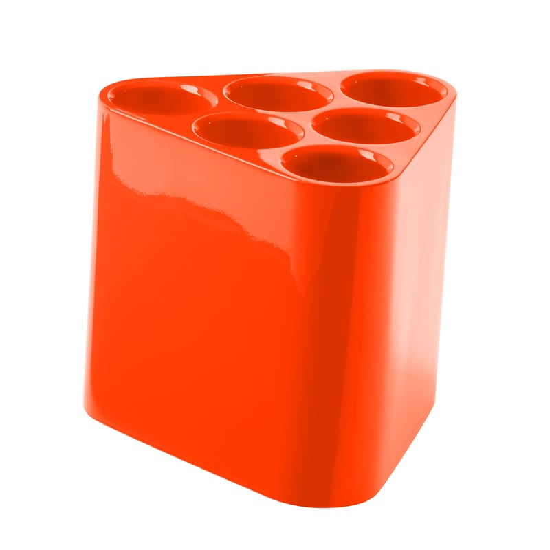 Mobilier - Compléments d\'ameublement - Casier à bouteilles Poppins plastique orange / Casier à bouteilles - Magis - Orange Fluo - ABS laqué