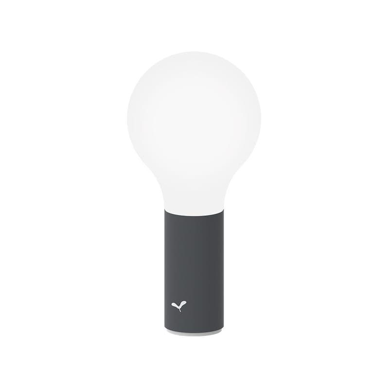 Luminaire - Appliques - Lampe extérieur sans fil rechargeable Aplô LED métal noir - Fermob - Carbone - Aluminium, Polycarbonate