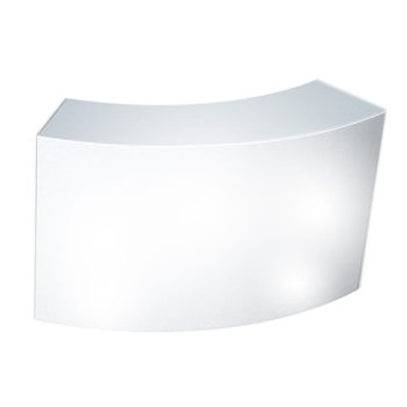 Mobilier - Mange-debout et bars - Bar lumineux Snack plastique blanc / L 165 cm - Slide - Blanc - polyéthène recyclable