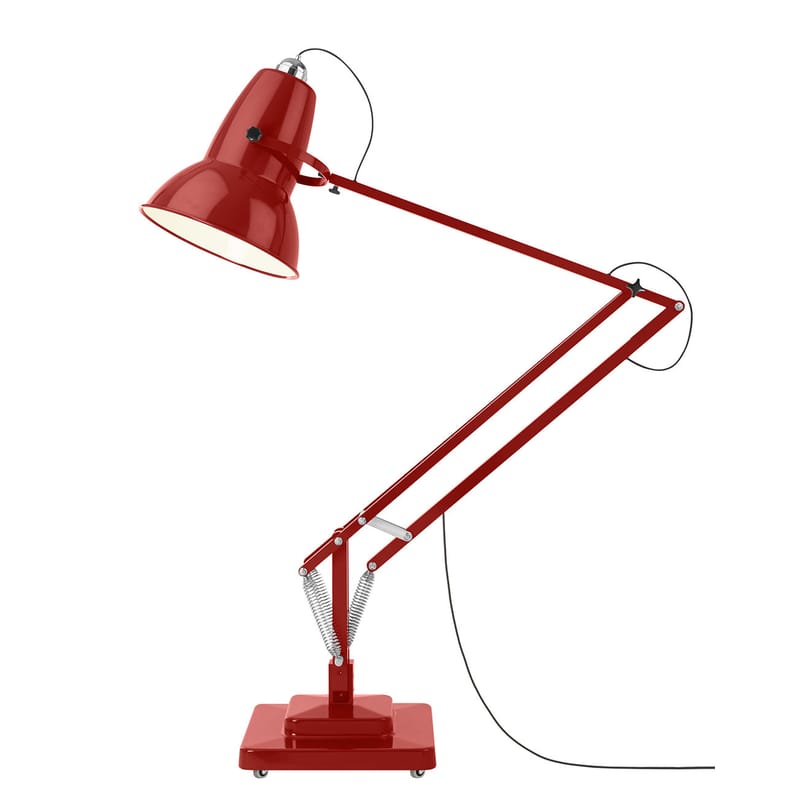 Luminaire - Lampadaires - Lampadaire Giant 1227 métal rouge / H 270 cm - Anglepoise - Rouge / Raccords chromés - Acier, Aluminium