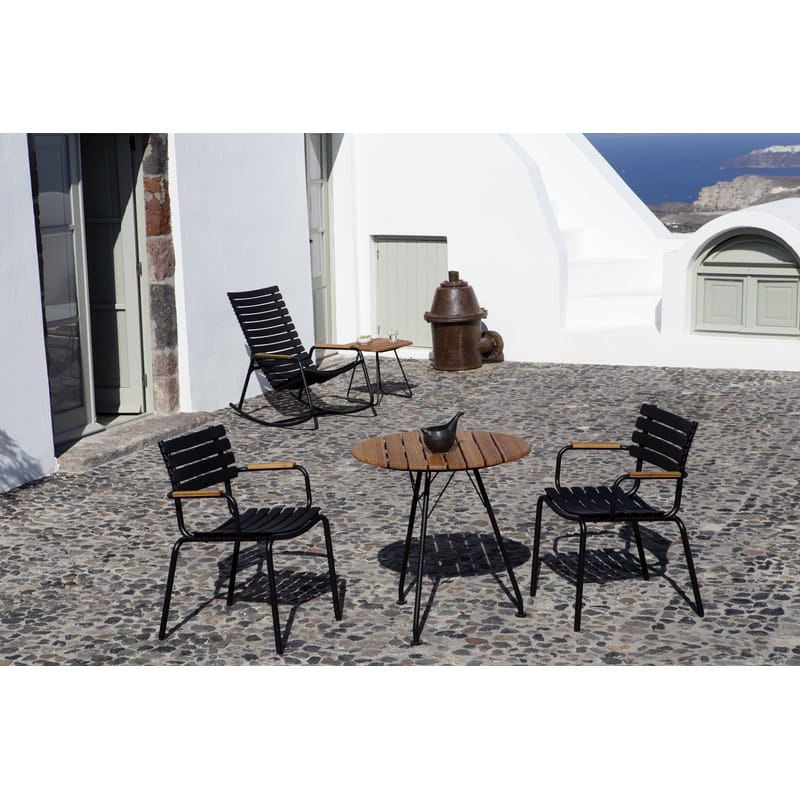 Black bamboo table sale