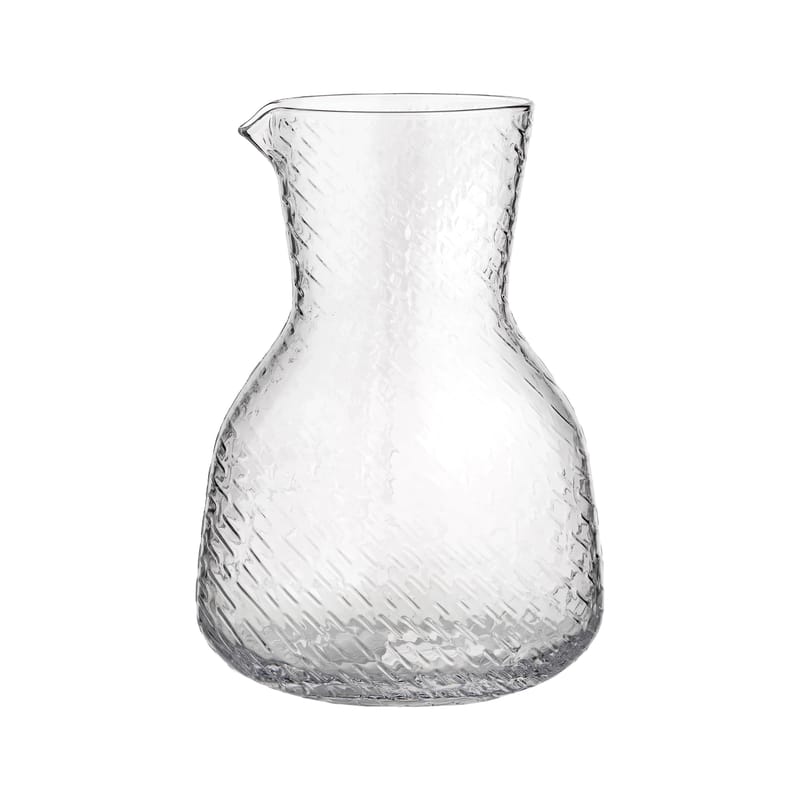 Table et cuisine - Carafes et décanteurs - Carafe Syksy verre transparent / 1 L - Marimekko - Transparent - Verre soufflé