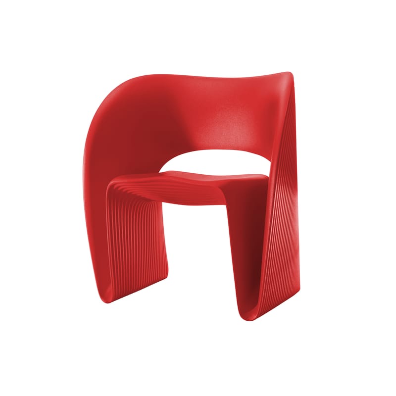 Mobilier - Fauteuils - Fauteuil Raviolo plastique rouge / Ron Arad, 2011 - Magis - Rouge - Polyéthylène rotomoulé