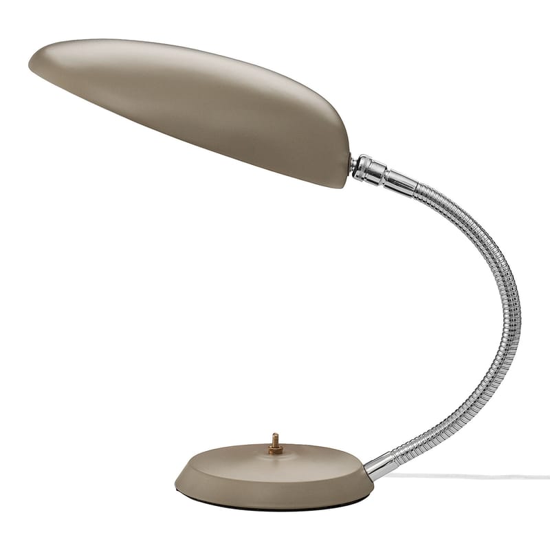 Luminaire - Lampes de table - Lampe de table Cobra métal gris / Grossman - Réédition 1949 - Gubi - Gris chaud - Acier thermolaqué