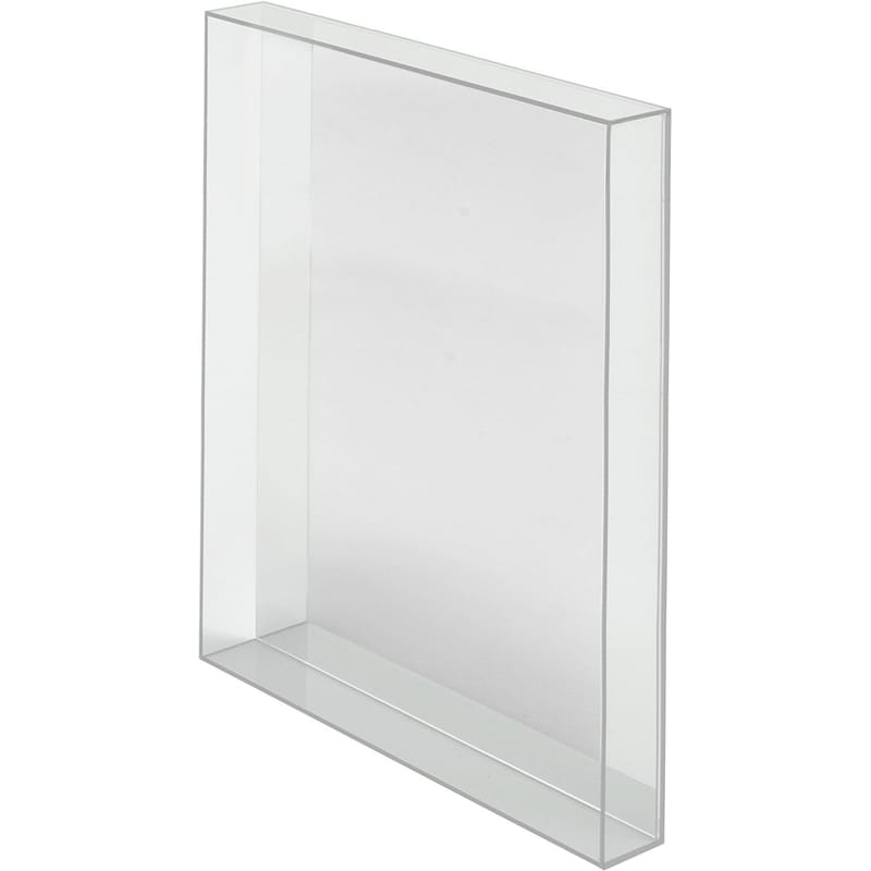 Mobilier - Miroirs - Miroir mural Only me plastique transparent / L 50 x H 70 cm - Philippe Starck, 2012 - Kartell - Cristal - Miroir, PMMA