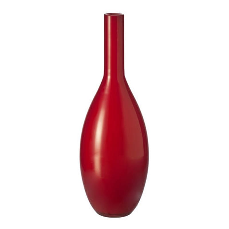 Décoration - Vases - Vase Beauty verre rouge H 39 cm - Leonardo - Rouge - Verre
