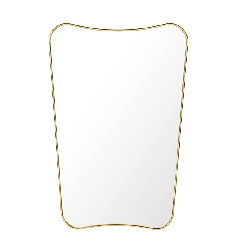 Dekoration - Spiegel - Wandspiegel F.A.33 gold metall / Gio Ponti - L 54 x H 80 cm - Gubi - Messing - Messing
