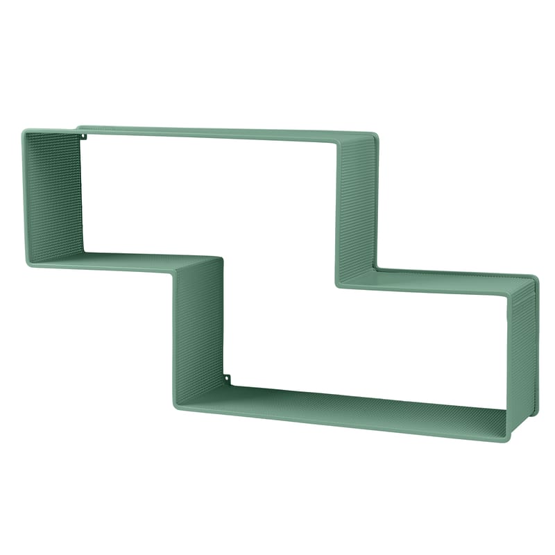 Mobilier - Etagères & bibliothèques - Etagère Dédal métal vert / Matégot - L 90 cm - Réédition 50\' - Gubi - Vert - Tôle d\'acier