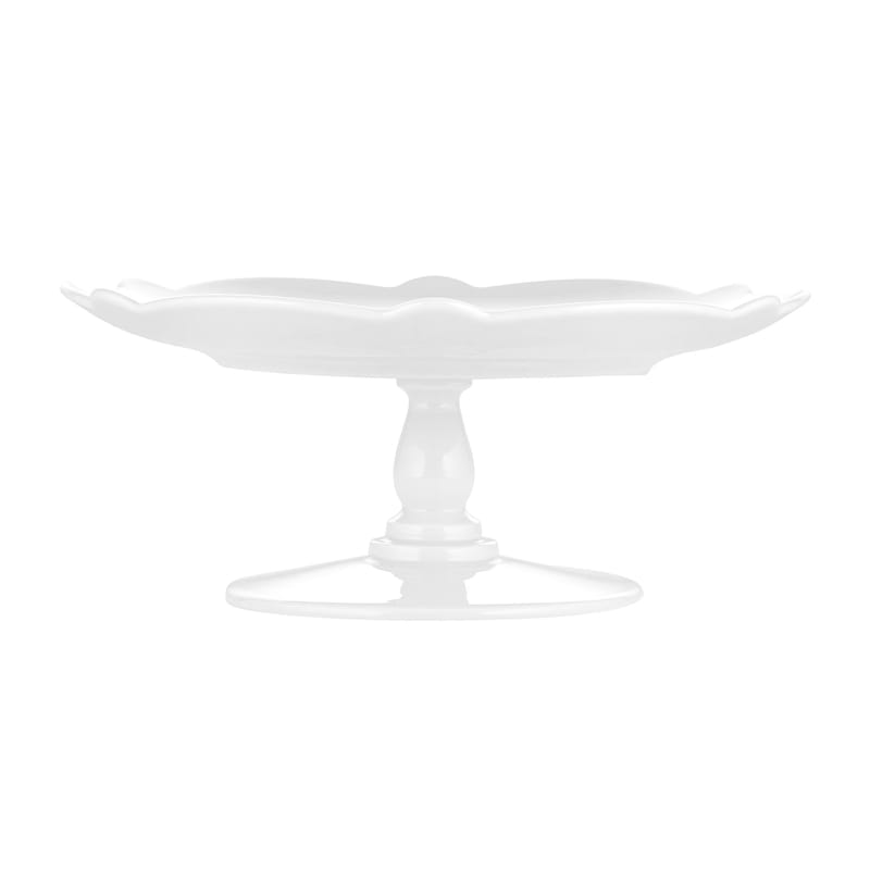 Table et cuisine - Plateaux et plats de service - Plat Dressed for X-mas céramique blanc / sur pied - Ø 20,5 cm - Alessi - Blanc - Porcelaine