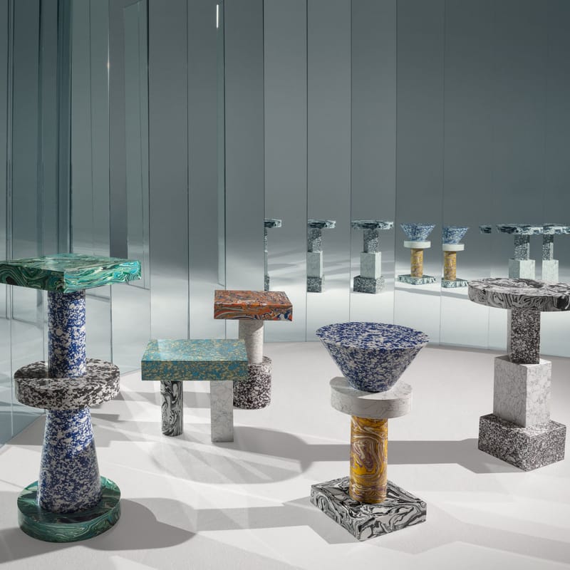 Beistelltisch Swirl von Tom Dixon bunt Made In Design