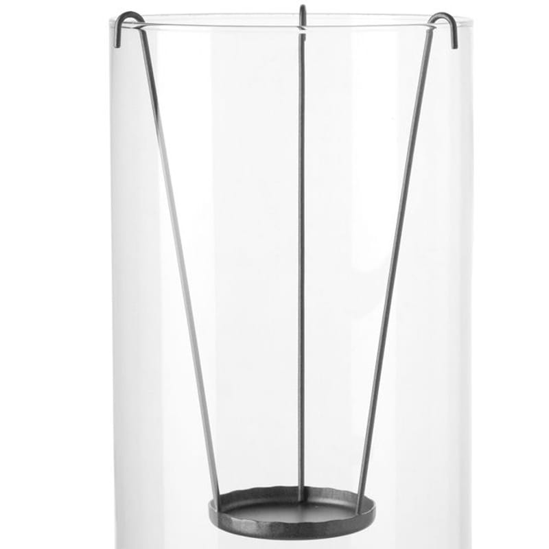Decoration - Vases -  Candle holder grey metal For vases / tealights - Leonardo - Metal - Metal