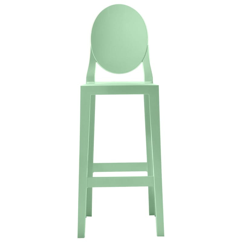 Mobilier - Tabourets de bar - Chaise de bar One more plastique vert / H 75cm - Kartell - Vert - Polycarbonate
