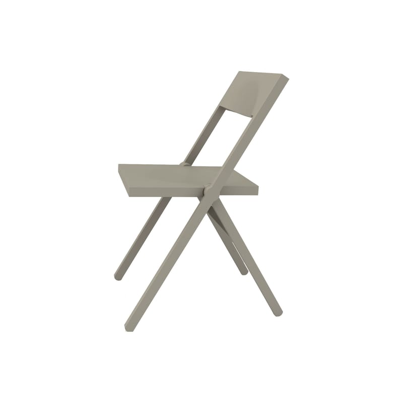 Mobilier - Chaises, fauteuils de salle à manger - Chaise pliante Piana plastique gris / David Chipperfield, 2011 - Alessi - Gris - Polypropylène chargé de fibre de verre