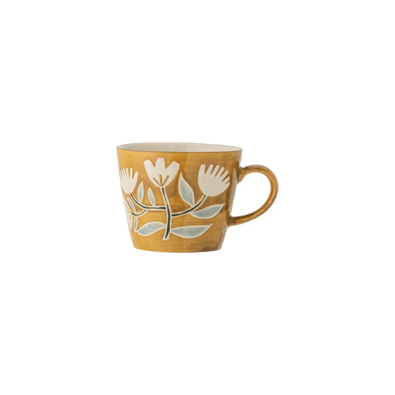 Table et cuisine - Tasses et mugs - Tasse Tangier céramique orange / Peint à la main - Bloomingville - Orange - Grès