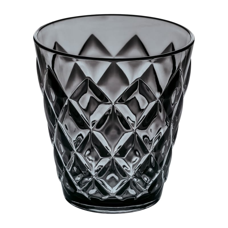 Table et cuisine - Verres  - Verre à whisky Crystal plastique gris / H 9 cm - Plastique - Koziol - Anthracite transparent - Plastique