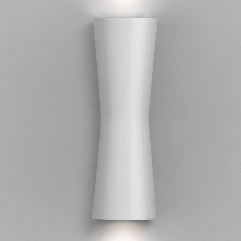 Illuminazione - Lampade da parete - Applique Clessidra 40° metallo bianco LED - Per l\'interno - Flos - Bianco brillante - Ghisa di alluminio, PMMA