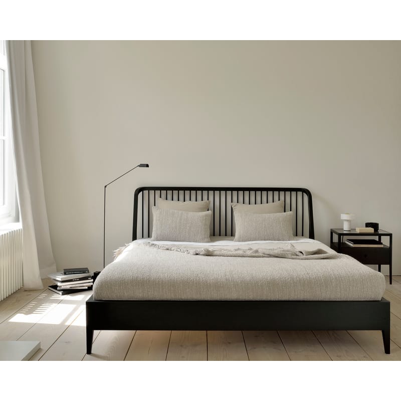 Black oak clearance bed frame