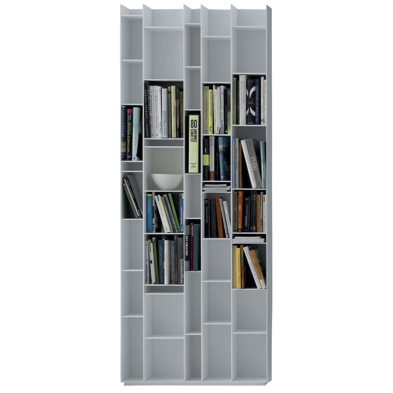 Möbel - Regale und Bücherregale - Bücherregal Random holz weiß - MDF Italia - Weiß lackiert - lackierte Holzfaser