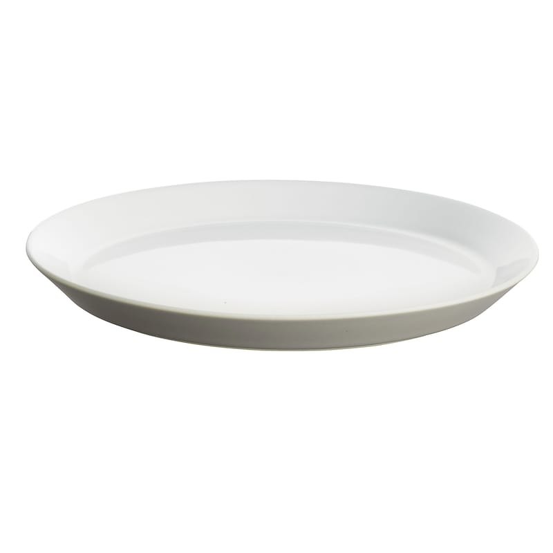 Table et cuisine - Assiettes - Assiette Tonale céramique gris blanc / Ø 26,5 cm - Alessi - Gris clair / intérieur blanc - Céramique Stoneware