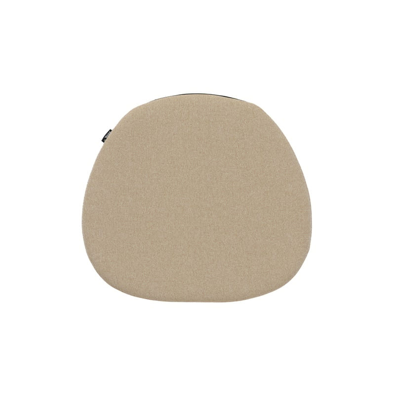 Décoration - Coussins - Coussin d\'assise Soft Seat tissu beige / type B - L 41,5 x P 37 cm / Set de 3 - Vitra - Tabac (tissu Plano 20) - Feutre de polyester, Tissu Plano