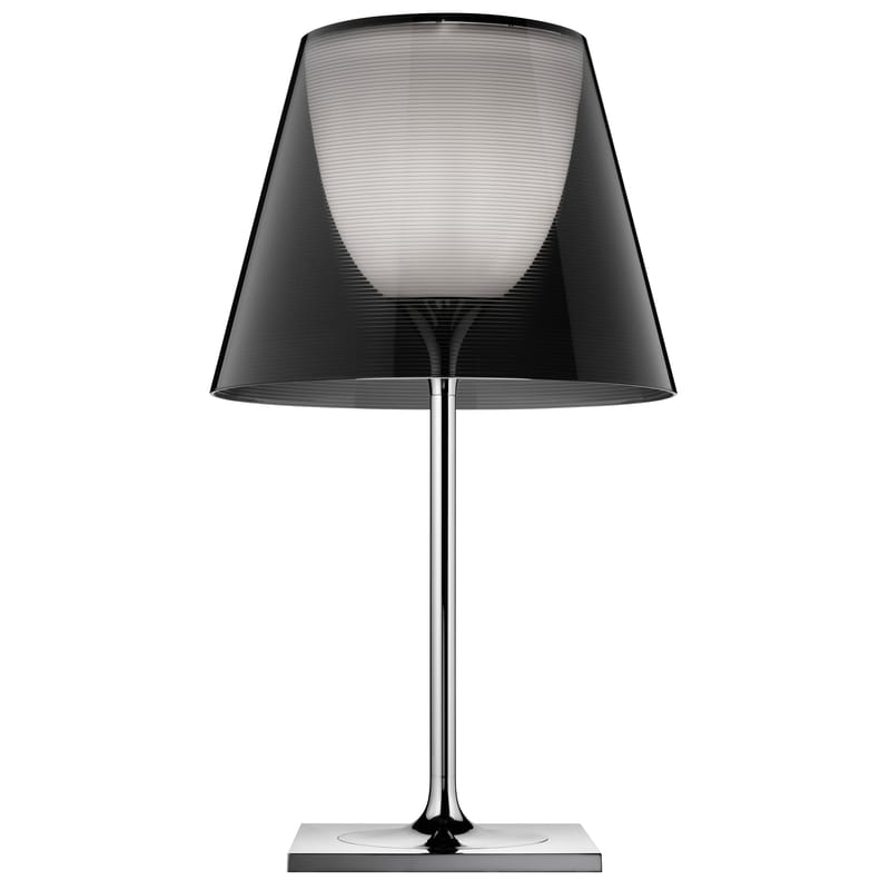 Illuminazione - Lampade da tavolo - Lampada da tavolo K Tribe T2 - H 69 cm di Flos - PMMA - Fumo - Alluminio lucido, PMMA, policarbonato