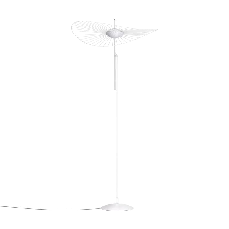 Luminaire - Lampadaires - Lampadaire Vertigo Nova LED / Ø 110 cm - H 165 ou 200 cm - Petite Friture - Blanc / Diffuseur blanc - Acier, Fibre de verre, Polyuréthane, Verre triplex