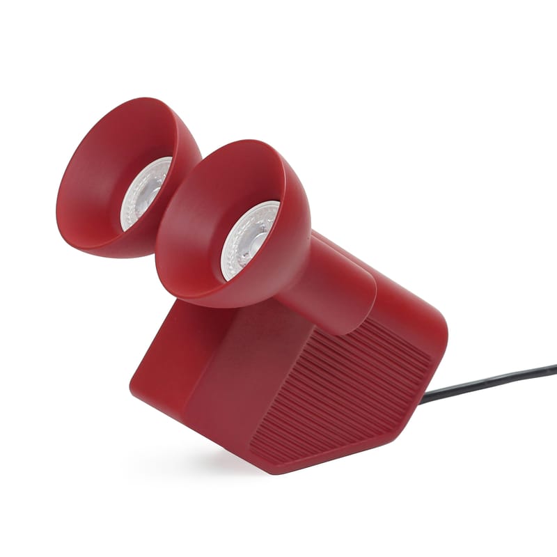 Luminaire - Lampes de table - Lampe de table Olo céramique rouge - Moustache - Rouge foncé - Céramique